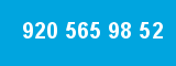 920 565 98 52 920 565 98 52